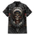 skull-native-american-warrior-family-matching-short-sleeve-bodycon-dress-and-hawaiian-shirt