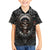 Skull Native American Warrior Family Matching Tank Maxi Dress and Hawaiian Shirt - Wonder Print Shop