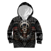 Skull Native American Warrior Kid Hoodie - Wonder Print Shop