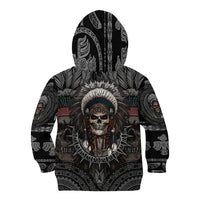 Skull Native American Warrior Kid Hoodie - Wonder Print Shop