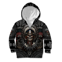 Skull Native American Warrior Kid Hoodie - Wonder Print Shop