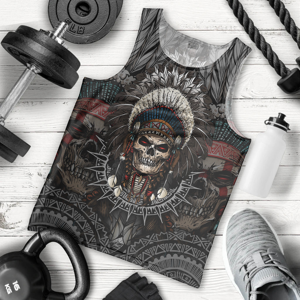 skull-native-american-warrior-men-tank-top
