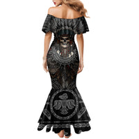 Skull Native American Warrior Mermaid Dress - Wonder Print Shop