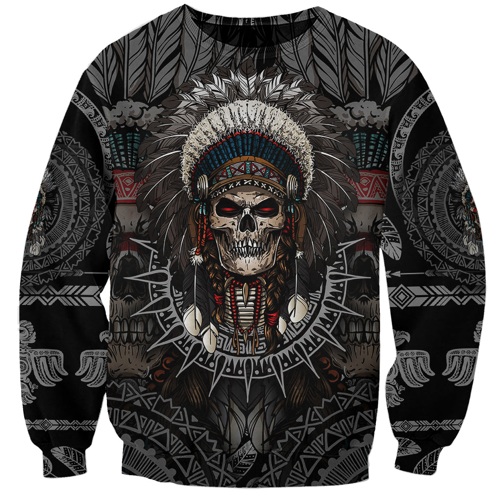 skull-native-american-warrior-sweatshirt