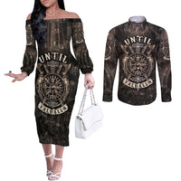 until-valhalla-viking-couples-matching-off-the-shoulder-long-sleeve-dress-and-long-sleeve-button-shirts