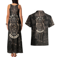 Until Valhalla Viking Couples Matching Tank Maxi Dress and Hawaiian Shirt - Wonder Print Shop