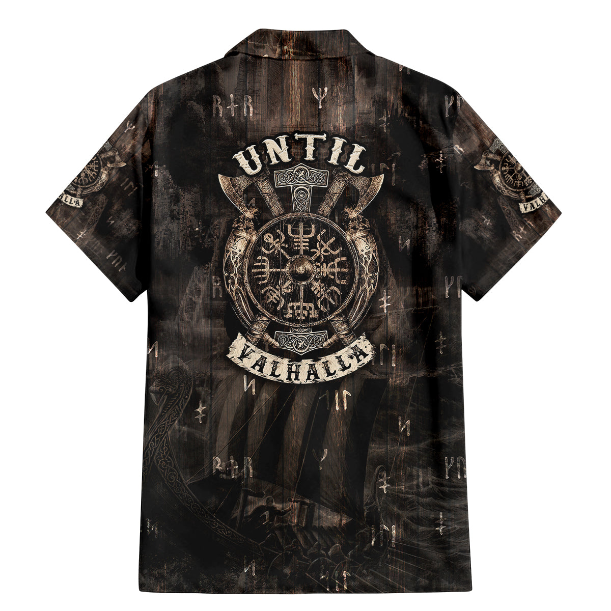 Until Valhalla Viking Family Matching Mermaid Dress and Hawaiian Shirt - Wonder Print Shop