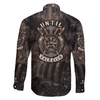 Until Valhalla Viking Family Matching Off Shoulder Long Sleeve Dress and Hawaiian Shirt - Wonder Print Shop