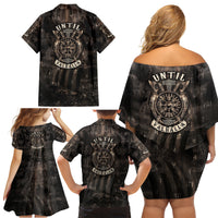 Until Valhalla Viking Family Matching Off Shoulder Short Dress and Hawaiian Shirt - Wonder Print Shop