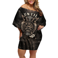 Until Valhalla Viking Family Matching Off Shoulder Short Dress and Hawaiian Shirt - Wonder Print Shop