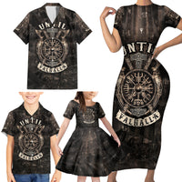 Until Valhalla Viking Family Matching Short Sleeve Bodycon Dress and Hawaiian Shirt - Wonder Print Shop
