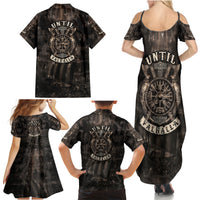 Until Valhalla Viking Family Matching Summer Maxi Dress and Hawaiian Shirt - Wonder Print Shop