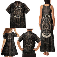 Until Valhalla Viking Family Matching Tank Maxi Dress and Hawaiian Shirt - Wonder Print Shop