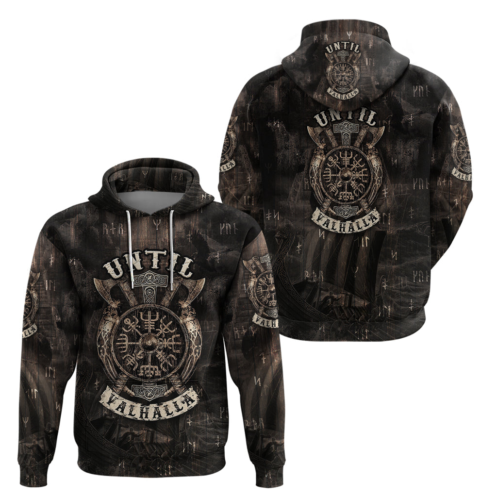 Until Valhalla Viking Hoodie - Wonder Print Shop