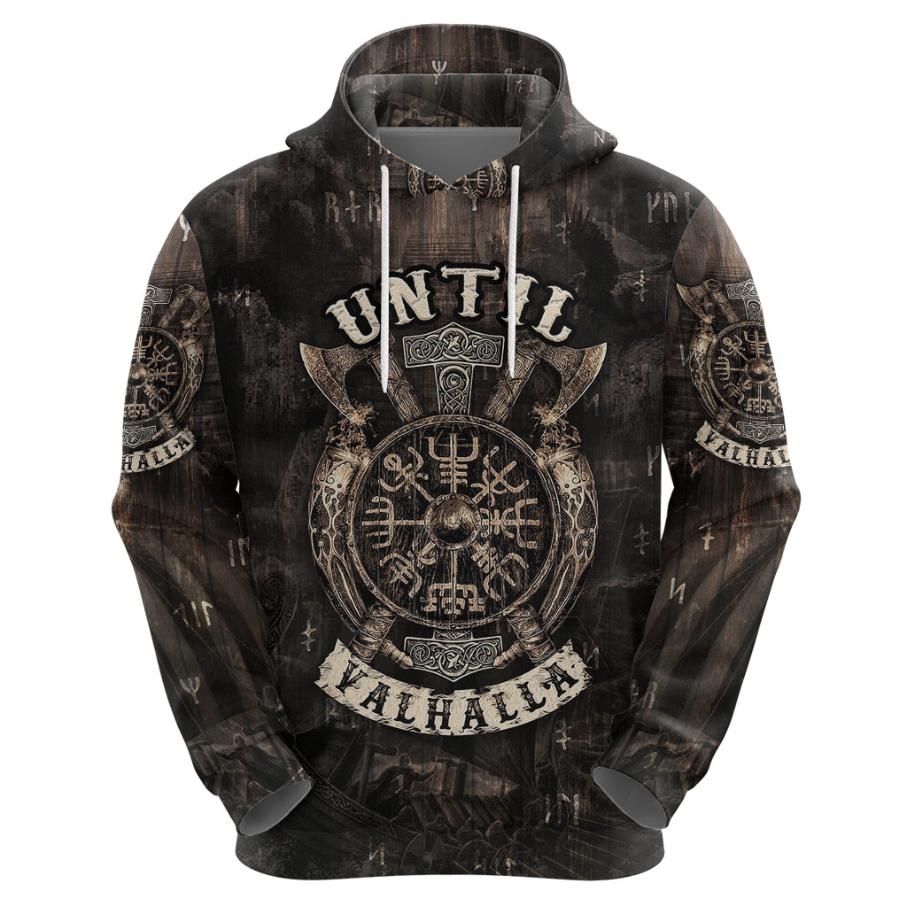 Until Valhalla Viking Hoodie - Wonder Print Shop