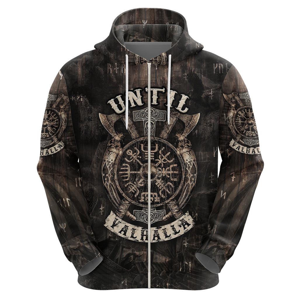 Until Valhalla Viking Hoodie - Wonder Print Shop