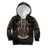 Until Valhalla Viking Kid Hoodie - Wonder Print Shop