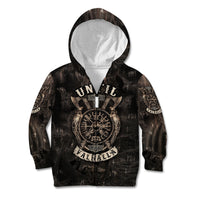 Until Valhalla Viking Kid Hoodie - Wonder Print Shop