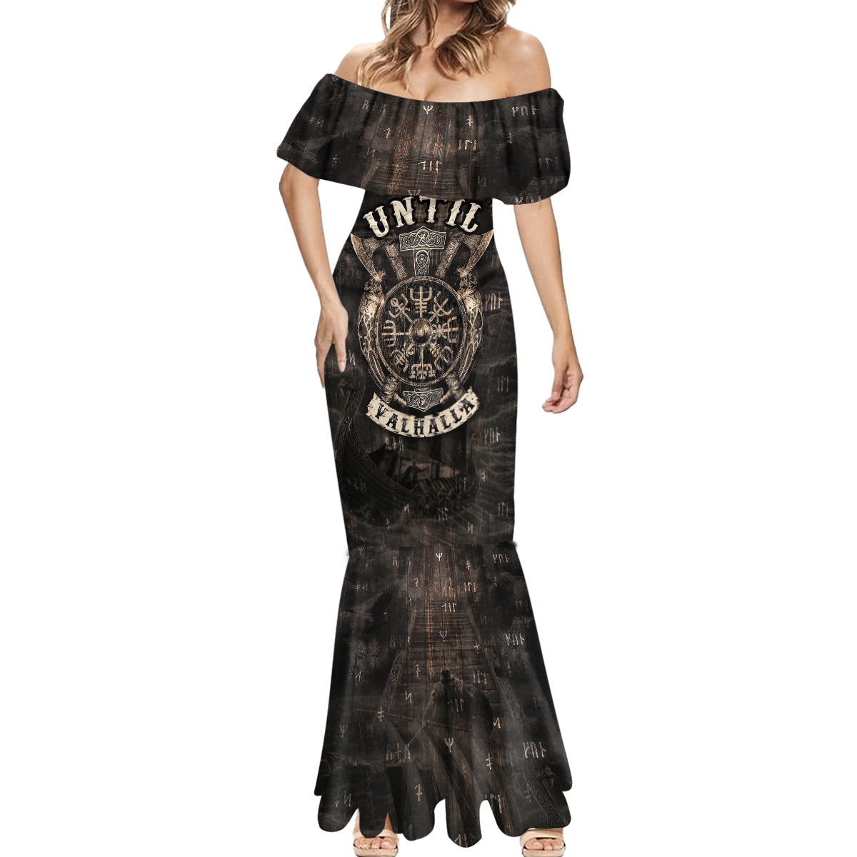 Until Valhalla Viking Mermaid Dress - Wonder Print Shop