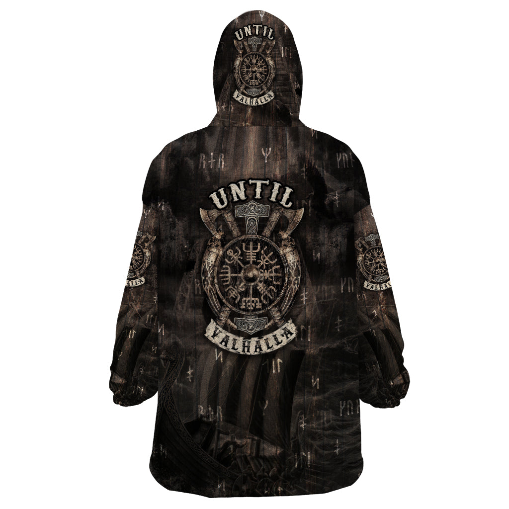 Until Valhalla Viking Wearable Blanket Hoodie - Wonder Print Shop
