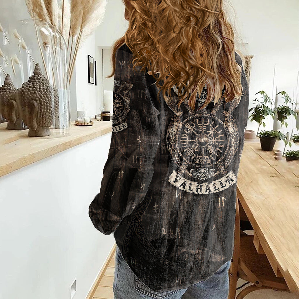 Until Valhalla Viking Women Casual Shirt - Wonder Print Shop