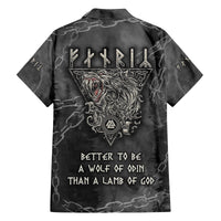 Fenir Viking Family Matching Long Sleeve Bodycon Dress and Hawaiian Shirt Better to be a Wolf of Odin - Wonder Print Shop