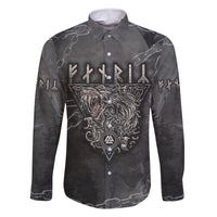Fenir Viking Family Matching Long Sleeve Bodycon Dress and Hawaiian Shirt Better to be a Wolf of Odin - Wonder Print Shop