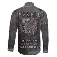 Fenir Viking Family Matching Long Sleeve Bodycon Dress and Hawaiian Shirt Better to be a Wolf of Odin - Wonder Print Shop