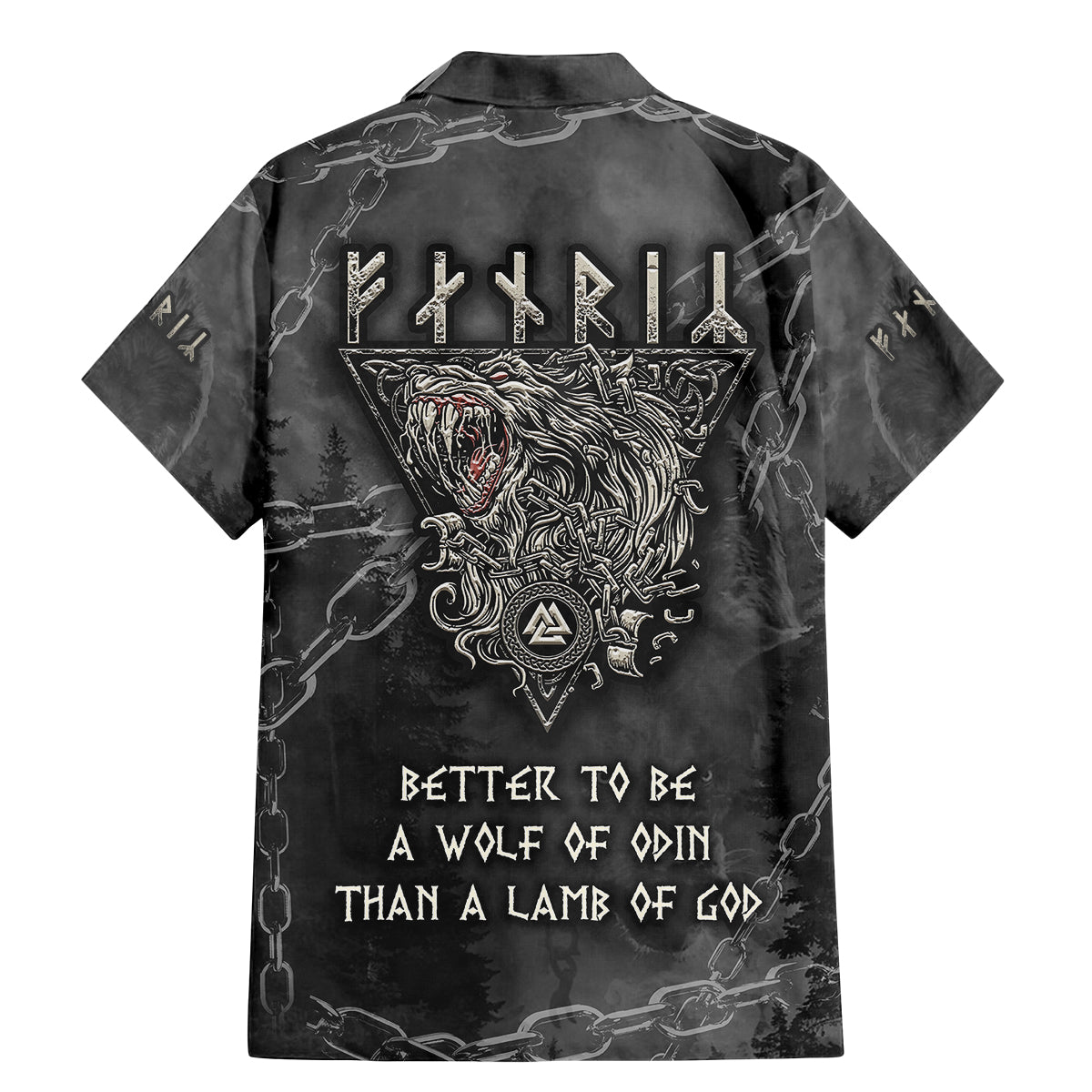 Fenir Viking Family Matching Mermaid Dress and Hawaiian Shirt Better to be a Wolf of Odin - Wonder Print Shop