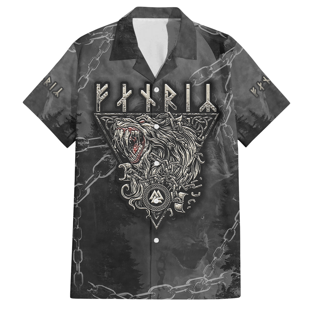 Fenir Viking Family Matching Off Shoulder Short Dress and Hawaiian Shirt Better to be a Wolf of Odin - Wonder Print Shop