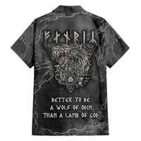 Fenir Viking Family Matching Short Sleeve Bodycon Dress and Hawaiian Shirt Better to be a Wolf of Odin - Wonder Print Shop