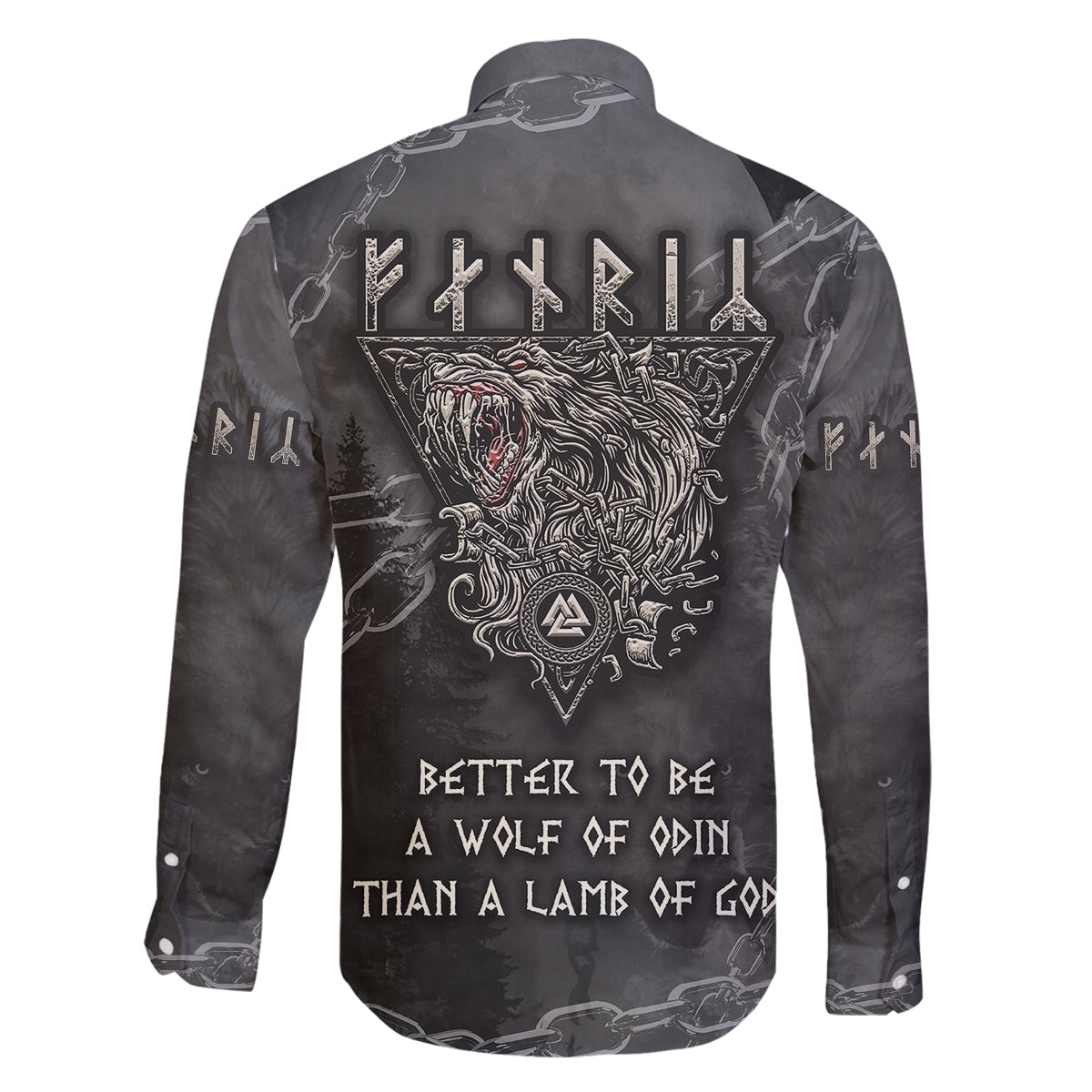 Fenir Viking Family Matching Tank Maxi Dress and Hawaiian Shirt Better to be a Wolf of Odin - Wonder Print Shop