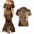 Odin Viking Couples Matching Mermaid Dress and Hawaiian Shirt Valknut, Ravens, and Enchanted Forest - Wonder Print Shop