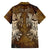 Odin Viking Family Matching Off Shoulder Long Sleeve Dress and Hawaiian Shirt Valknut, Ravens, and Enchanted Forest - Wonder Print Shop