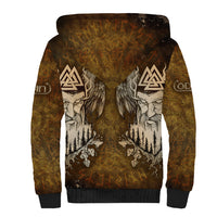Odin Viking Sherpa Hoodie Valknut, Ravens, and Enchanted Forest - Wonder Print Shop