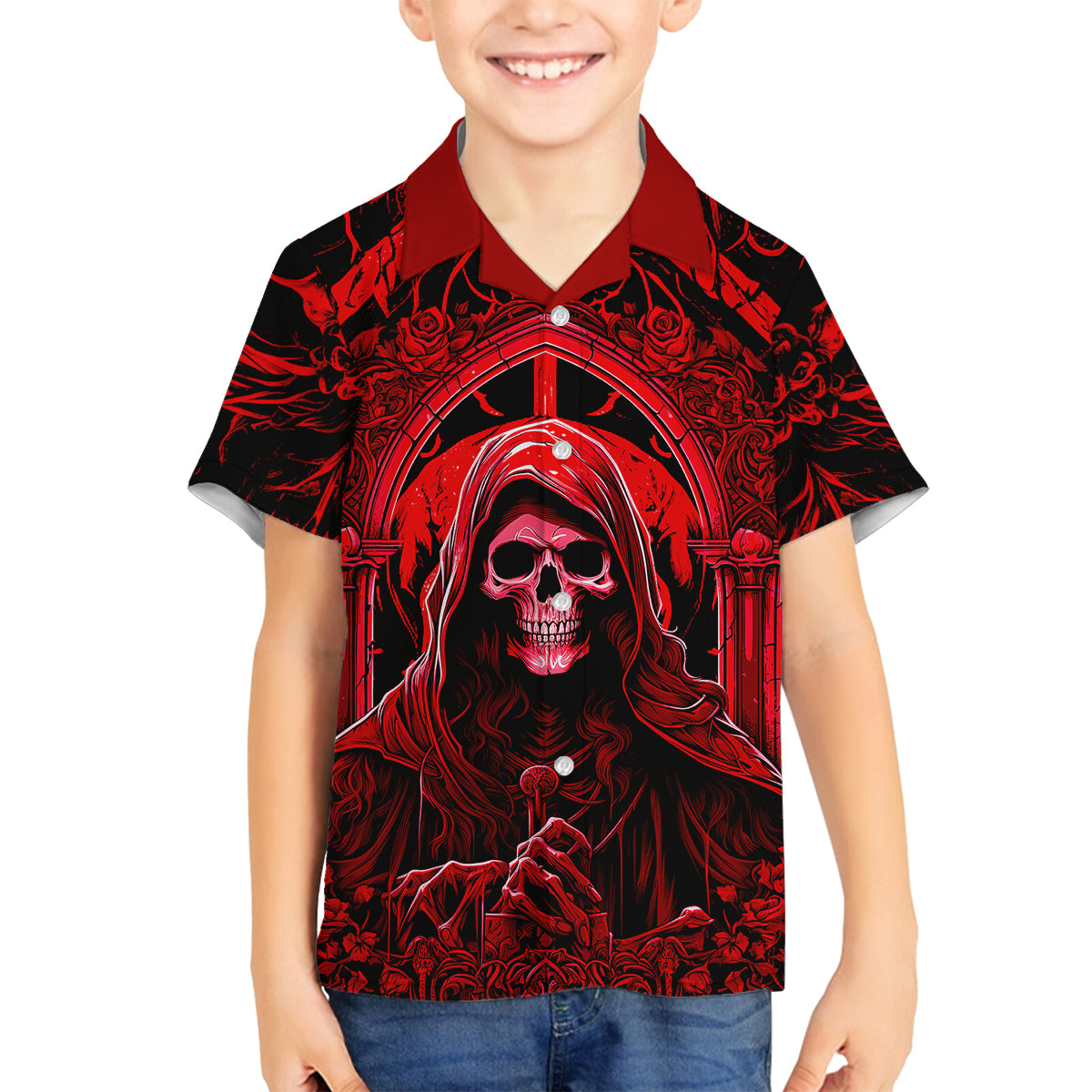 The Older We Get The Less Life In Prison Is A Deterrent Family Matching Off Shoulder Long Sleeve Dress and Hawaiian Shirt - Wonder Print Shop