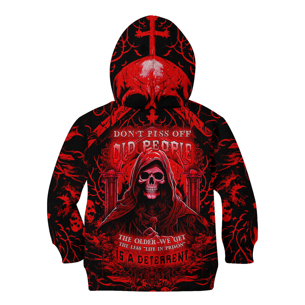 The Older We Get The Less Life In Prison Is A Deterrent Kid Hoodie - Wonder Print Shop