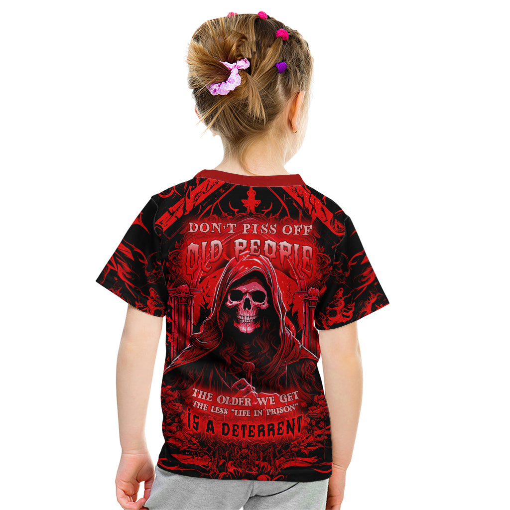 The Older We Get The Less Life In Prison Is A Deterrent Kid T Shirt - Wonder Print Shop