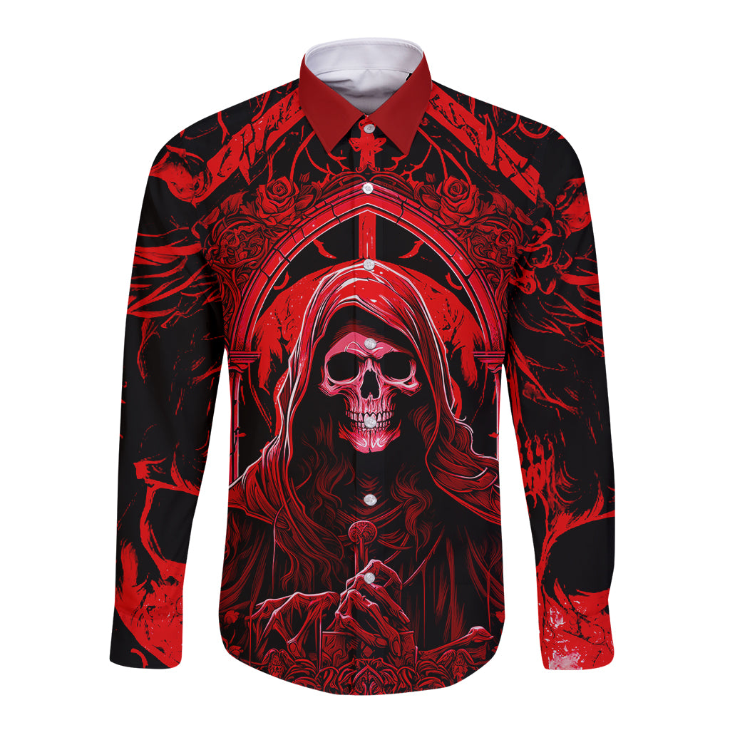 The Older We Get The Less Life In Prison Is A Deterrent Long Sleeve Button Shirt - Wonder Print Shop