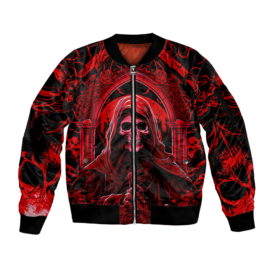 The Older We Get The Less Life In Prison Is A Deterrent Sleeve Zip Bomber Jacket - Wonder Print Shop