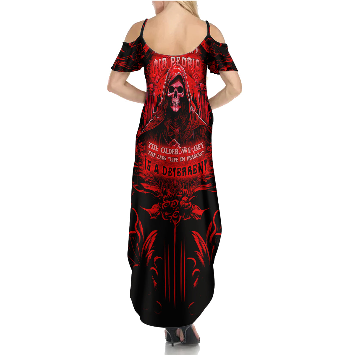 The Older We Get The Less Life In Prison Is A Deterrent Summer Maxi Dress - Wonder Print Shop