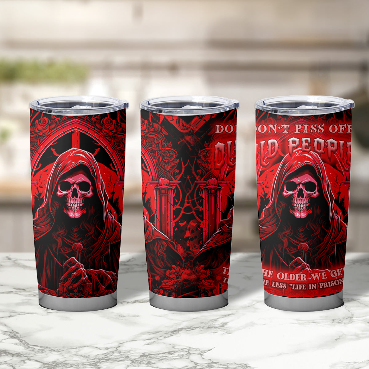 The Older We Get The Less Life In Prison Is A Deterrent Tumbler Cup - Wonder Print Shop