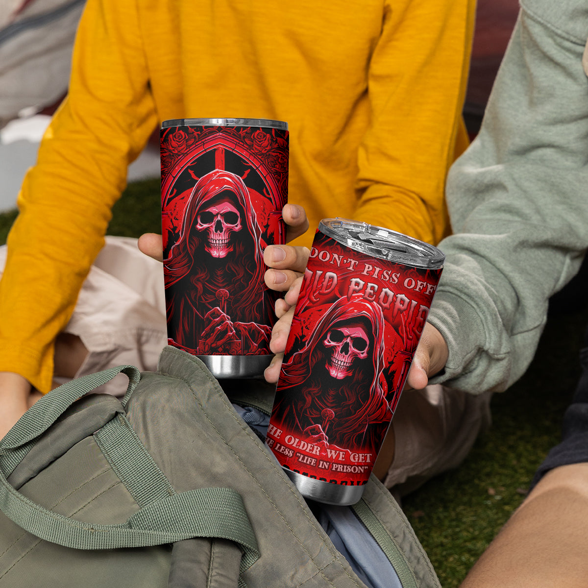 The Older We Get The Less Life In Prison Is A Deterrent Tumbler Cup - Wonder Print Shop