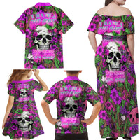 I Have A Good Heart But Bless This Mouth Family Matching Off Shoulder Maxi Dress and Hawaiian Shirt - Wonder Print Shop