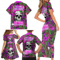 I Have A Good Heart But Bless This Mouth Family Matching Short Sleeve Bodycon Dress and Hawaiian Shirt - Wonder Print Shop