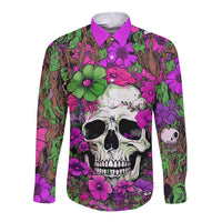 I Have A Good Heart But Bless This Mouth Long Sleeve Button Shirt - Wonder Print Shop