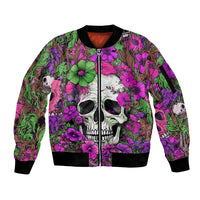 I Have A Good Heart But Bless This Mouth Sleeve Zip Bomber Jacket - Wonder Print Shop