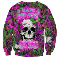 I Have A Good Heart But Bless This Mouth Sweatshirt - Wonder Print Shop