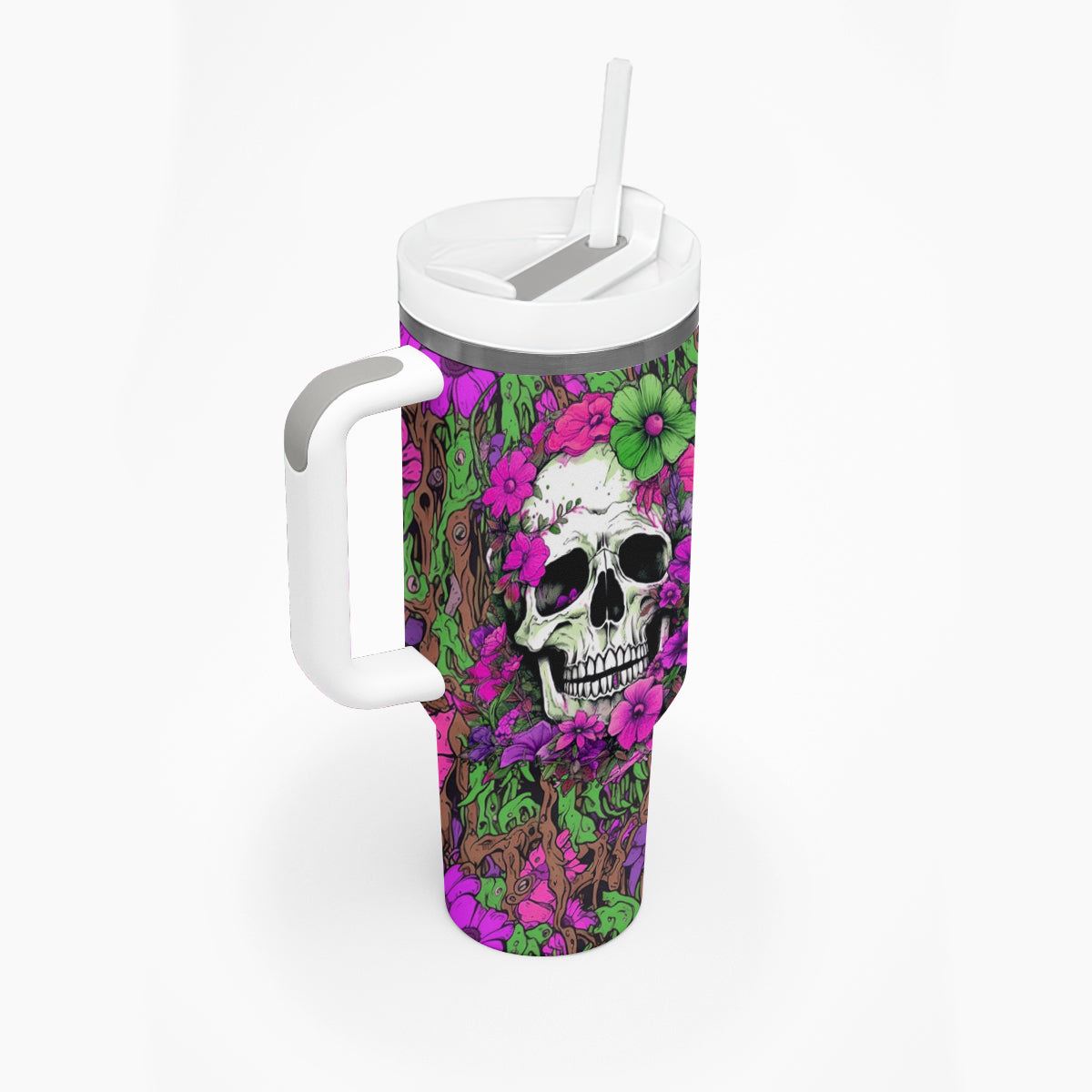 I Have A Good Heart But Bless This Mouth Tumbler With Handle - Wonder Print Shop