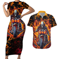 Be Come The Monster And Show Your True Smile Couples Matching Short Sleeve Bodycon Dress and Hawaiian Shirt - Wonder Print Shop